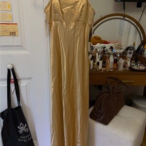 Alfred Angelo Gold Maxi Dress